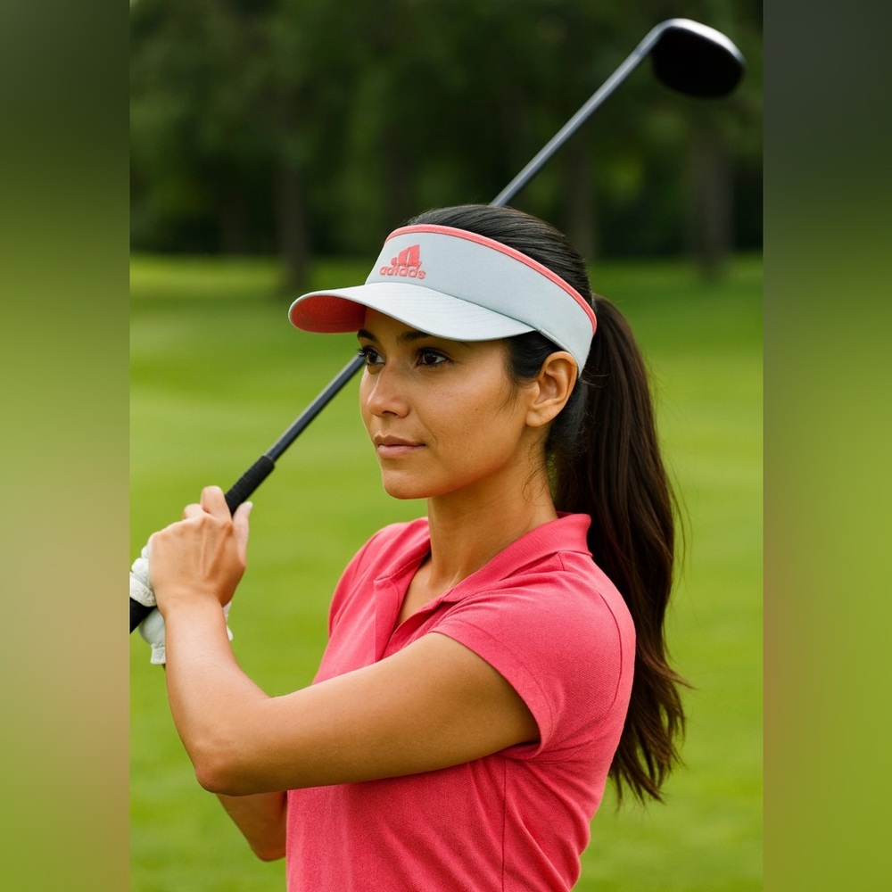 Adidas Women's Pink and Gray Golf Tennis Volleyball Visor